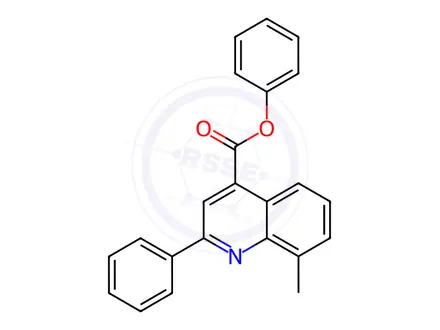 Chemical structure of phenyl 8-methyl-2-phenyl-4-quinolinecarboxylate