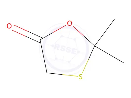 Chemical structure of 2,2-Dimethyl-1,3-oxathiolan-5-one
