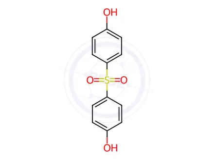 Chemical structure of Sulfurous acid, monosodium salt, compd. with formaldehyde polymer with 4,4-sulfonylbisphenol