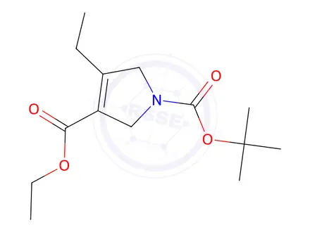 Chemical structure of 1-(Tert-butyl) 3-ethyl 4-ethyl-2,5-dihydro-1H-pyrrole-1,3-dicarboxylate