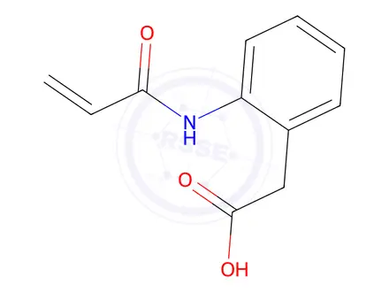 Chemical structure of 2-[2-(prop-2-enamido)phenyl]acetic acid