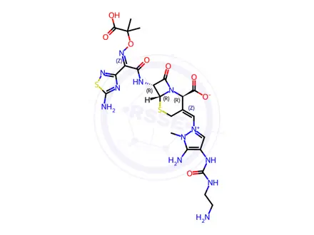 Chemical structure of Ceftolozane Impurity 12