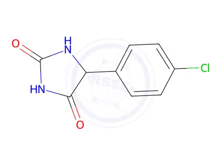 Chemical structure of 5-(4-Chlorophenyl)-2,4-imidazolidinedione