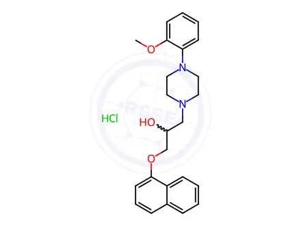 Chemical structure of Naftopidil Hydrochloride