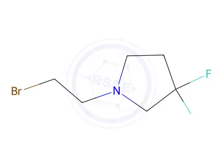 Chemical structure of 1-(2-bromoethyl)-3,3-difluoropyrrolidine hydrobromide