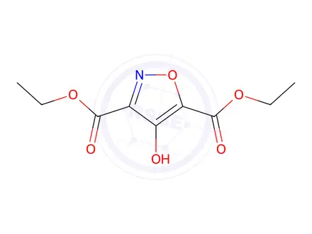 Chemical structure of 4-Hydroxy-3,5-isoxazoledicarboxylic Acid 3,5-Diethyl Ester