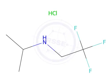 Chemical structure of N-(2,2,2-trifluoroethyl)-2-propanamine hydrochloride