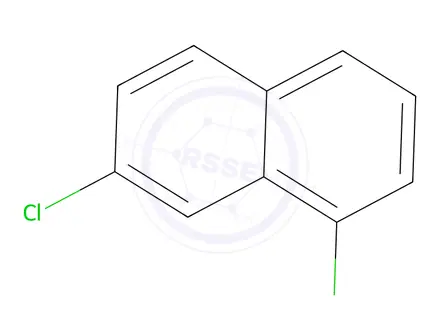 Chemical structure of 1,7-Dichloronaphthalene