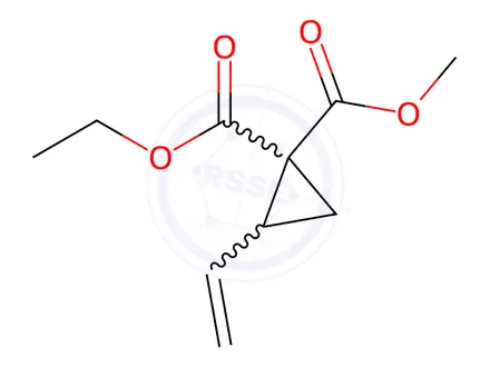 Chemical structure of 1-Ethyl 1-Methyl 2-Vinylcyclopropane-1,1-Dicarboxylate