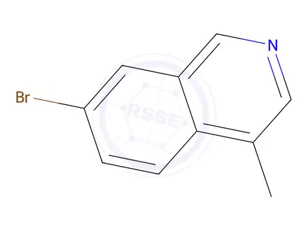 Chemical structure of 7-Bromo-4-methylisoquinoline