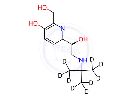 Chemical structure of Pirbuterol-d9 Dihydrochloride