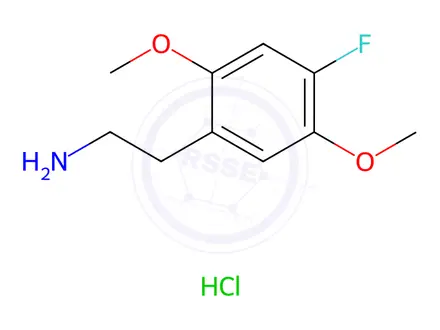Chemical structure of 4-Fluoro-2,5-dimethoxybenzeneethanamine Hydrochloride