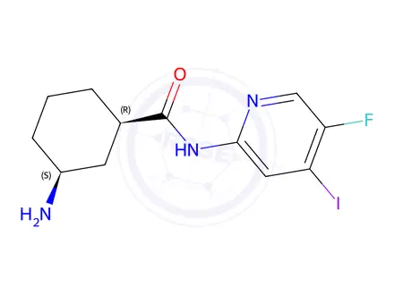 Chemical structure of (1R,3S)-3-AMINOCYCLOHEXANECARBOXYLIC ACID HYDROCHLORIDE