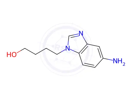 Chemical structure of 4-(5-Amino-benzoimidazol-1-yl)-butan-1-oldihydrochloride