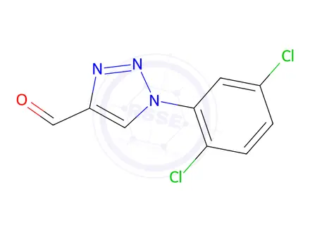 Chemical structure of 1-(2,5-Dichlorophenyl)-1H-1,2,3-triazole-4-carbaldehyde