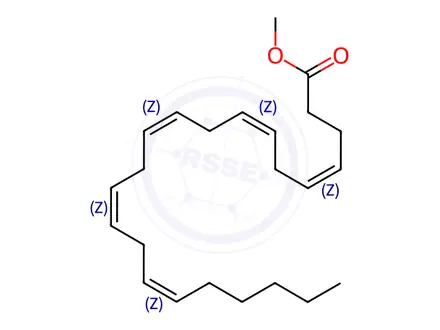 Chemical structure of Methyl docosapentaenoate (cis-4,7,10,13,16) (C22:5)
