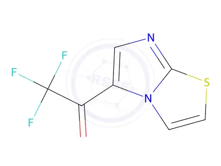 Chemical structure of Ethanone, 2,2,2-trifluoro-1-imidazo[2,1-b]thiazol-5-yl-(9CI)