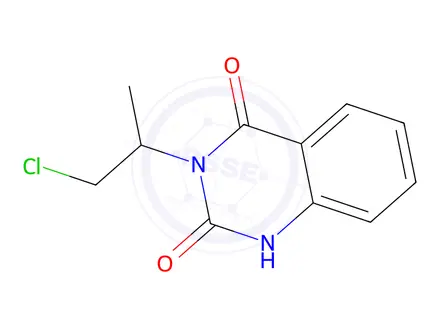 Chemical structure of 3-(1-Chloropropan-2-yl)quinazoline-2,4(1H,3H)-dione