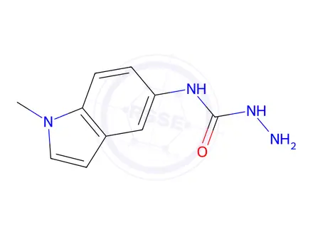 Chemical structure of N-(1-methyl-1H-indol-5-yl)hydrazinecarboxamide