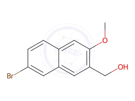 Chemical structure of (7-BROMO-3-METHOXYNAPHTHALEN-2-YL)METHANOL