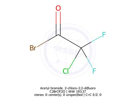 Chemical structure of Acetyl bromide, 2-chloro-2,2-difluoro-