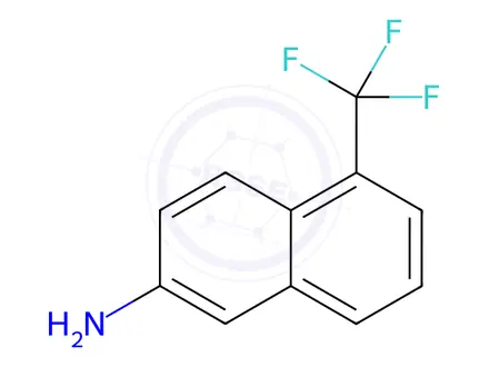 Chemical structure of 2-Naphthalenamine, 5-(trifluoromethyl)-