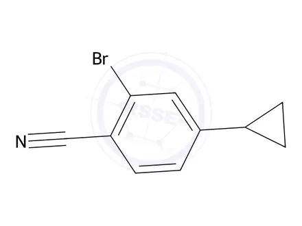 Chemical structure of 2-Bromo-4-cyclopropylbenzonitrile