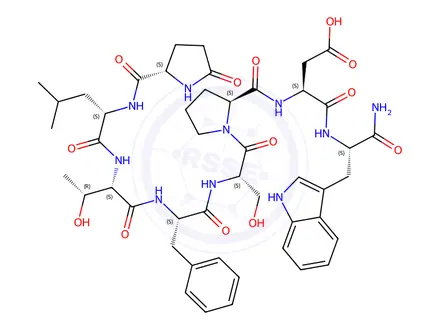 Chemical structure of DAKH peptide