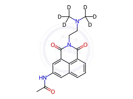 Chemical structure of N-Acetyl Amonafide-d6