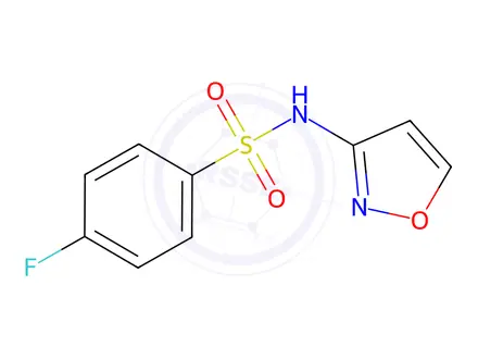 Chemical structure of 4-Fluoro-n-(isoxazol-3-yl)benzenesulfonamide