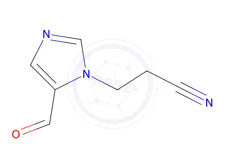 Chemical structure of 3-(5-Formyl-1H-imidazol-1-yl)propanenitrile
