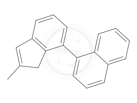 Chemical structure of 1-(2-Methyl-1H-inden-7-yl)naphthalene