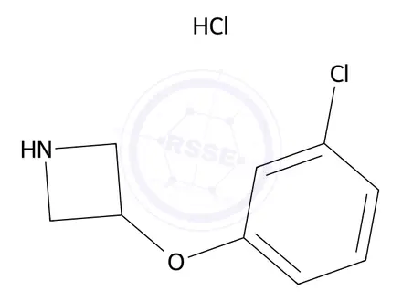Chemical structure of 3-(3-Chlorophenoxy)azetidine hydrochloride