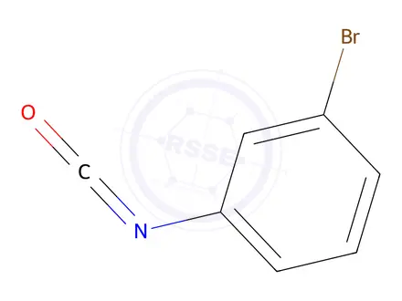 Chemical structure of 1-bromanyl-3-isocyanato-benzene