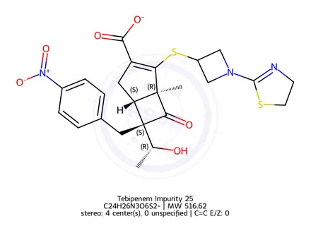 Chemical structure of Tebipenem Impurity 25