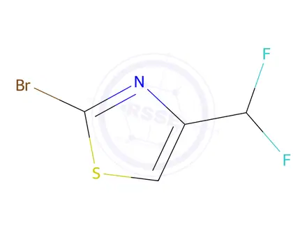 Chemical structure of 2-bromo-4-(difluoromethyl)thiazole