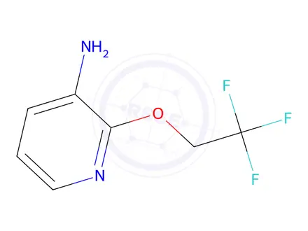 Chemical structure of 2-(2,2,2-trifluoroethoxy)pyridin-3-amine