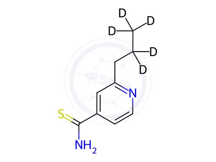 Chemical structure of Protionamide-d5