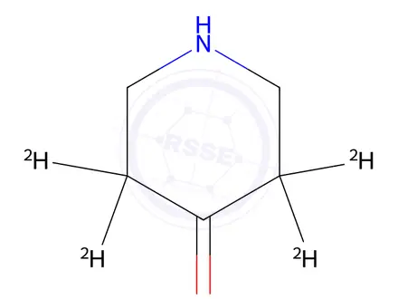 Chemical structure of (3,3,5,5-2H4)piperidin-4-one