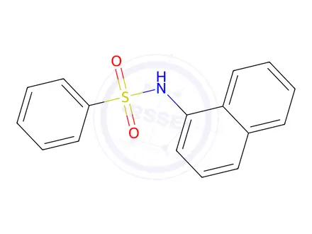 Chemical structure of N-(1-naphthyl)benzenesulfonamide