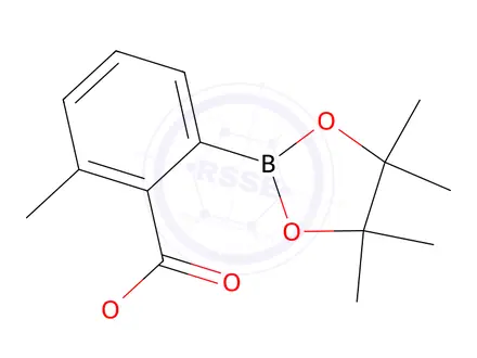Chemical structure of Methyl 2-methyl-6-(4,4,5,5-tetramethyl-1,3,2-dioxaborolan-2-yl)benzoate