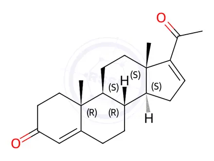Chemical structure of Progesterone Impurity 132
