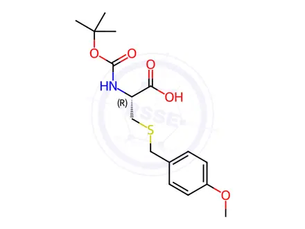 Chemical structure of Boc-cys(4-meobzl)-oh