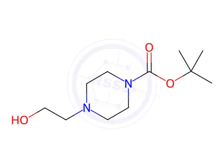 Chemical structure of 1-BOC-4-(2-Hydroxyethyl) Piperazine