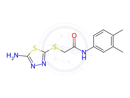 Chemical structure of n-(3,4-Dimethylphenyl)-2-((5-imino-4,5-dihydro-1,3,4-thiadiazol-2-yl)thio)acetamide