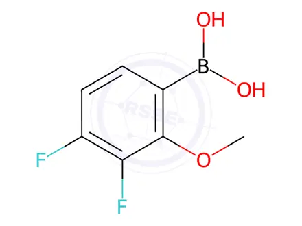 Chemical structure of (3,4-Difluoro-2-methoxyphenyl)boronic acid