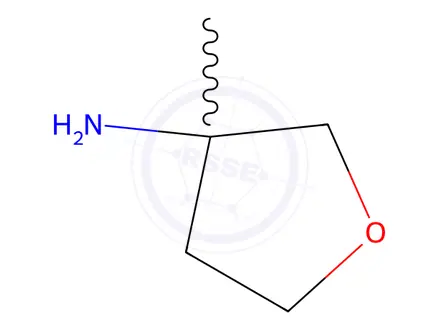 Chemical structure of 3-methyltetrahydrofuran-3-amine