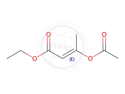 Chemical structure of Ethyl (Z)-3-acetoxybut-2-enoate