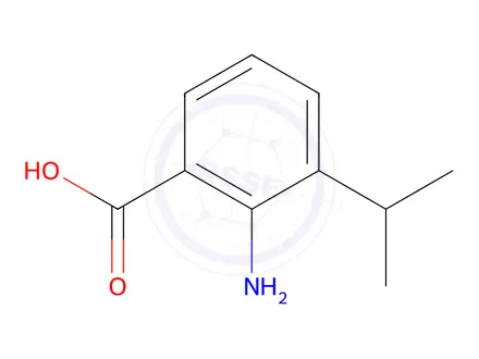 Chemical structure of 2-amino-3-(propan-2-yl)benzoic acid