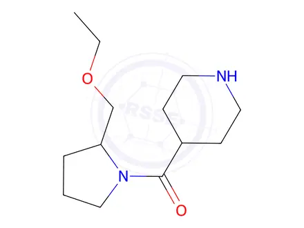 Chemical structure of (2-(ethoxymethyl)pyrrolidin-1-yl)(piperidin-4-yl)methanone